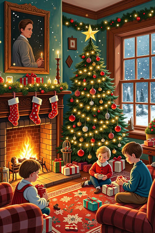 Christmas Eve Illustration by Nancything on Tensor.Art