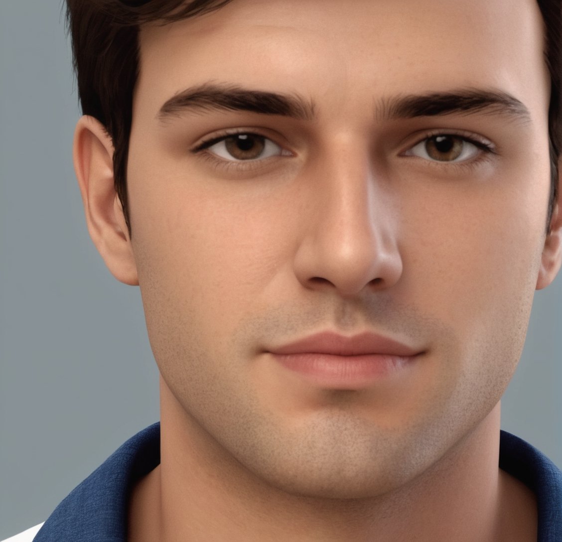 Generate a 3D model to use in AI of a Spanish man with brown hair and eyes and white skin, with slight circles under his eyes based on these links, face the same as the one in the links:
https://www.facebook.com/photo/?fbid=7222619341193542&set=a.7222620204526789, https://www.facebook.com/photo/?fbid=7222619391193537&set=a.7222620204526789, https://www.facebook.com/photo/?fbid=7222619424526867&set=a.7222620204526789, https://www.facebook.com/photo/?fbid=7222619274526882&set=a.7222620204526789, https://www.facebook.com/photo/?fbid=7222617957860347&set=a.7222620204526789, https://www.facebook.com/photo/?fbid=7222619187860224&set=a.7222620204526789, https://www.facebook.com/photo/?fbid=7222618941193582&set=a.7222620204526789, https://www.facebook.com/photo/?fbid=7222619281193548&set=a.7222620204526789