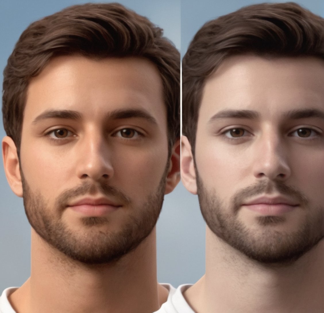 Generate a 3D man to use in AI of a Spanish man with brown hair and eyes and white skin, with slight circles under his eyes based on these links, face the same as the one in the links:
https://www.facebook.com/photo/?fbid=7222619341193542&set=a.7222620204526789, https://www.facebook.com/photo/?fbid=7222619391193537&set=a.7222620204526789, https://www.facebook.com/photo/?fbid=7222619424526867&set=a.7222620204526789, https://www.facebook.com/photo/?fbid=7222619274526882&set=a.7222620204526789, https://www.facebook.com/photo/?fbid=7222617957860347&set=a.7222620204526789, https://www.facebook.com/photo/?fbid=7222619187860224&set=a.7222620204526789, https://www.facebook.com/photo/?fbid=7222618941193582&set=a.7222620204526789, https://www.facebook.com/photo/?fbid=7222619281193548&set=a.7222620204526789