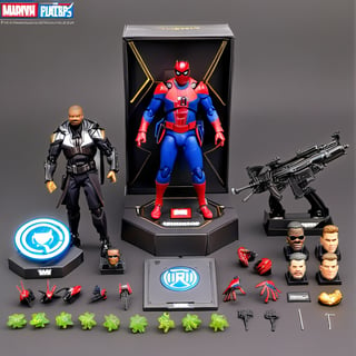 (8k, ultra quality, masterpiece:1.5), (Dutch angle:1.3), ActionFigureQuiron style,action figure box, solo, nick fury,  focus,  bodysuit, superhero,box,action figure, toy, doll, character print, (best quality:1.15), (detailed:1.15), (realistic:1.2), (intricate:1.4),  cover page, card, in a gift box, no humans,  gift box, playset, in a box, full body, toy playset pack, in a gift box, premium playset toy box,<lyco:SDXL1.0_quiron_ActionFigure_v4.1_lycoris:1.0>