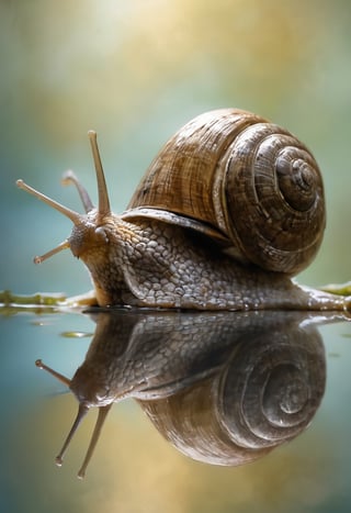 Snail Translucent, reflecing colors