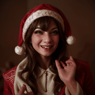 ((masterpiece, realistic photo)), Brazilian angle, Christmas woman with a wizard coat, a bright blood red wizard hat, colorful, magical, magical, crazy, beautiful, Christmas woman is ready to cast a great spell for Christmas, festive, feel very warm, cheerful, fun