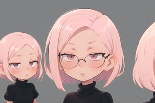 Solo, (mature female:1.6), (big lips:1.5), (short pink straight hair:1.4), pale skin, circle sun glasses

(blush:1.2), (expressionless face:1.5)

(Black short dress sweater:1.3)

 (cartoon:1.1),  upper torso,  hd quality, 4k , very detailed,SAM YANG,EnvyBeautyMix23