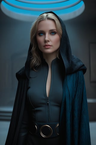 sci-fi style ethereal fantasy concept art of  stylized by Jakub Różalski, photograph, (dune, movie, director denis villeneuve, cinematic, science fiction, futuristic, sci-fi epic, lady jessica, 1 women, blondie hair, eyes blue, bene gesserit, black silk cloak fabric lace, dark at night, futuristic concrete interior:1.1) , Foggy conditions, Sony A7, 50mm, Fujicolor, cyberpunk, concept art, cyber, A photograph capturing the stylized cinematic vision of Denis Villeneuve's Dune. In the foreground, Lady Jessica in her black silk cloak fabric lace stands out against the foggy conditions. The scene takes place within a futuristic concrete interior at night. The photographer Jakub Różalski used a Sony A7 and a 50mm lens with Fujicolor to capture this science fiction setting. This image is reminiscent of cyberpunk concept art featuring cyber Assistant.  . magnificent, celestial, ethereal, painterly, epic, majestic, magical, fantasy art, cover art, dreamy . futuristic, technological, alien worlds, space themes, advanced civilizations,Dune,Oil painting of Mona Lisa ,directed by Denis Villeneuve