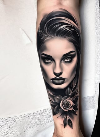 Drawing tattoo realism black gray