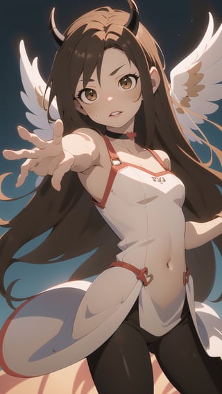 (dynamic pose), cute crimson red eyes, almond lips, choker, angel wings, horns

EnvyBeautyMix23,KunoTsubakiv1,EnvyBeautyMix23,asuna yuuki,long hair,brown hair,(brown eyes:2)