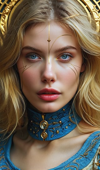 extremely pretty Woman model face fashion Alice Wonderland geometry, sf, intricate artwork masterpiece, ominous, matte painting movie poster, golden ratio, trending on cgsociety, intricate, epic, trending on artstation, by artgerm, h. r. giger and beksinski, highly detailed, vibrant, production cinematic character render, ultra high quality model