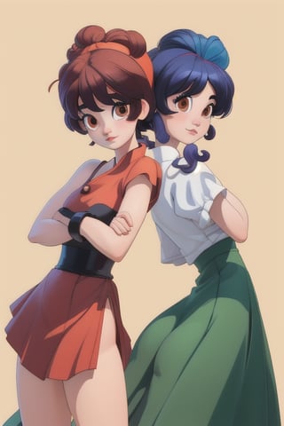 Chica Ranma y Akane desnudas