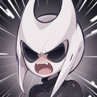 1girl, hornet, solo, mask, black eyes, twitch emote, cartoon, white clean background, (angry:1.2), twitch emoji
