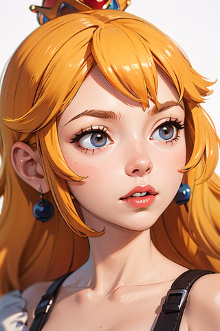 portrait of princess Peach in the style of SM:0.8