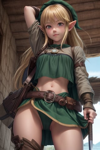 Linkle portrait of the  of zelda majora's mask, 17 years old, long full green jacket over pants, green hat, beige pants, brown leather belt with compartments over jacket, warrior sword scabbard, boots brown leather, (right handed warrior sword: 1.6), 8k, high details, 0.35: : full shot, frontal shot, from below, 1 girl, dark studio, low light,dark studio/ñ,(a guy, Linkle ,the  of zelda majora's mask,  Skydiver jumping of a cliff: 1.6), (sunny day: 1.2), (divine rays, ocean in the distance: 1.1), (wooded area: 1.4), photography, detailed skin, realistic, photorealistic, 8k, highly detailed, full frame, highly detailed RAW color art, diffused soft lighting, shallow depth of field, sharp focus, hyper realism, cinematic lighting, bokeh, sakura haruno, dark studio, Linkle the  of zelda majora's mask, soft lighting,vane /(granblue fantasy/),dark studio,no humans,dimly lit