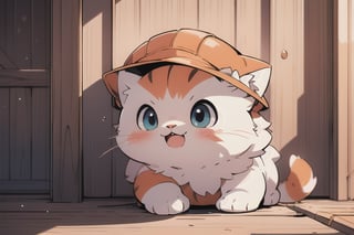 , (masterpiece:1.2), best quality,PIXIV,
Orange cat, construction_hat , 1tail