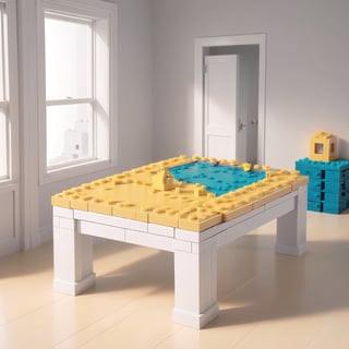 a LEGO table, a dedicated space for endless creativity and building adventures.