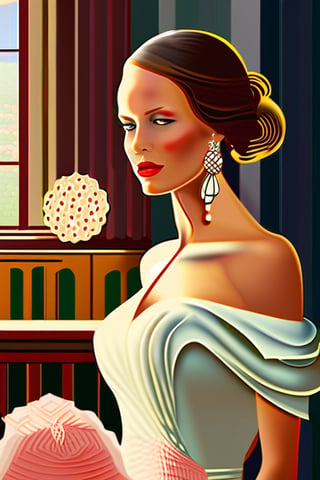 rcz1, illustration, a beautiful woman at a wedding 