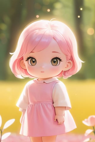 masterpiece, best quality, highres, 1_girl,high quality illustration, (1girl:1.6),BREAKLush Square, Lush Exploration,Premium Generosity,BREAKanalog film, grainy textures, warm tones, nostalgic atmosphere, organic imperfections, classic charm, timeless aesthetics , Line Chibi pink, bokeh