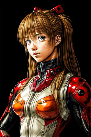 Asuka,Warm lighting, intricately detailed, 8k, perfect shading, perfect detail, perfect colors, ,obata takeshi style 