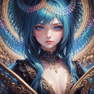 (masterpiece, top quality, best quality, official art, beautiful and aesthetic:1.2), (1girl), extreme detailed,(fractal art:1.3),colorful,highest detailed