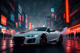 masterpiece, best quality, HDR, highest quality, sharp focus, 8k, smoke background, colorful background, futuristic car, cyberpunk city

dynamic lights, bokeh, glowing background,