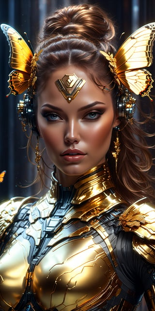 8k portrait of beautiful cyborg with brown hair, intricate, elegant, highly detailed, majestic, digital photography, art by artgerm and ruan jia and greg rutkowski surreal painting gold butterfly filigree, broken glass, (masterpiece, side lighting, finely detailed beautiful eyes: 1.2), hdr,unreal engine render + a goddess, unreal 6 breathtaking detailed, 8k, digital art, artgerm, 3d, Movie Still, warm color, vibrant, volumetric light, full body portrait


