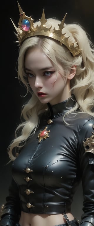  breathtaking ethereal RAW photo of female ((poster of a sexy [princess, suffering, burdened by the weight of a crown, ] in a [ ], pissed_off,angry, latex uniform, eye angle view, ,dark anim,minsi,goeun, , , 
)), dark and moody style, perfect face, outstretched perfect hands . masterpiece, professional, award-winning, intricate details, ultra high detailed, 64k, dramatic light, volumetric light, dynamic lighting, Epic, splash art

.. ), by james jean $, roby dwi antono $, ross tran $. francis bacon $, michal mraz $, adrian ghenie $, petra cortright $, gerhard richter $, takato yamamoto $, ashley wood, tense atmospheric, , , , sooyaaa,IMGFIX,Comic Book-Style,Movie Aesthetic,action shot,photo r3al,bad quality image,oil painting, cinematic moviemaker style,Japan Vibes,H effect,koh_yunjung
,koh_yunjung,kwon-nara,sooyaaa,colorful,roses_are_rosie,armor,han-hyoju-xl,kimtaeri-xl,kim youjung,song-hyegyo-xl