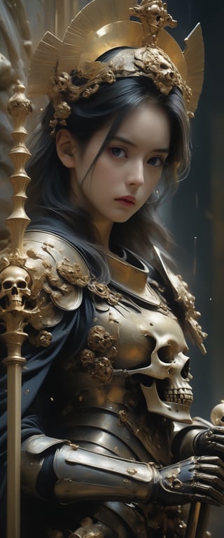 breathtaking ethereal RAW photo of female ((athena, god with a scepter in from of an altar, golden armor

 )), dark and moody style, perfect face, outstretched perfect hands . masterpiece, professional, award-winning, intricate details, ultra high detailed, 64k, dramatic light, volumetric light, dynamic lighting, Epic, splash art .. ), by james jean $, roby dwi antono $, ross tran $. francis bacon $, michal mraz $, adrian ghenie $, petra cortright $, gerhard richter $, takato yamamoto $, ashley wood, tense atmospheric, , , , sooyaaa,IMGFIX,Comic Book-Style,Movie Aesthetic,action shot,photo r3al,bad quality image,oil painting, cinematic moviemaker style,Japan Vibes,H effect,koh_yunjung ,koh_yunjung,kwon-nara,sooyaaa,colorful,bones,skulls,armor,han-hyoju-xl
,DonMn1ghtm4reXL