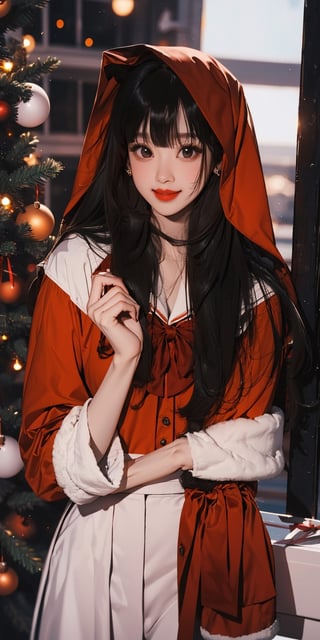 bizarre sad little Red Riding Hood , christmas eve ,happy_face,m_kayoung,bibilorashy, 