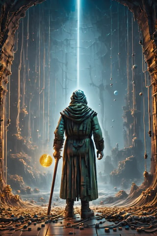 ((masterpiece)), ((best quality)), 8k, high detailed, ultra-detailed, a haunting and ethereal digital painting of A cosmic wanderer traverses the void, seeking answers among the stars. Movie Poster, cinematic light, Professional Art
many details, extreme detailed, full of details, wide range of colors, Dramatic, Dynamic, Cinematic, Sharp details, Insane quality, Insane resolution, Insane details. Masterpiece, 32k resolution. oblivious to the dark and eerie surroundings. The figure is intricately detailed, with delicate looks and a weathered appearance. The composition is dynamic and atmospheric, with muted colors and dramatic lighting, evoking a sense of mystery and foreboding. Inspired by the works of classical painters like Caspar David Friedrich, this artwork captures the captivating and haunting nature of the scene. Created using digital painting techniques and rendered with realistic textures and lighting effects for a stunning and immersive visual experience.,more detail XL,cinematic_grain_of_film,lego,LegendDarkFantasy