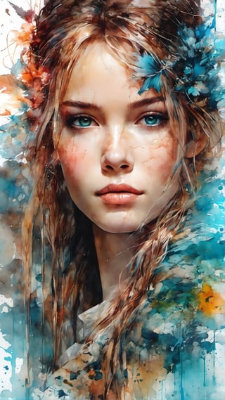 strong warrior princess, centered, key visual, intricate, highly detailed, breathtaking beauty, precise lineart, vibrant, comprehensive cinematic, Carne Griffiths, Conrad Roset, (the most beautiful portrait in the world:1.5)