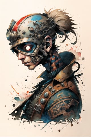 disney banksy art sticker, fantasy character, soul, digital illustration, comic book style, steampunk noir, perfect anatomy, centered, approaching perfection, dynamic, highly detailed, watercolor painting, artstation, concept art, soft, sharp focus, illustration, art by Carne Griffiths and Wadim Kashin