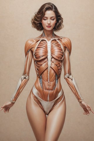 the most beautiful acyrlicl painting, of a woman, perfect anatomy, reveal her full body centered,  approaching perfection, dynamic, highly detailed,  acrylic painting effect,  concept art,  smooth,  sharp focus, 4k detail
,skpleonardostyle