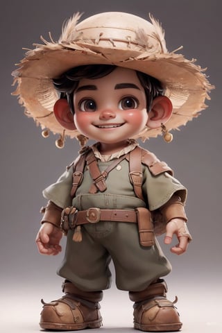 masterpiece, best quality, detailed face, detailed eyes, a boy smiling, Pancho Villa, (((full body)))