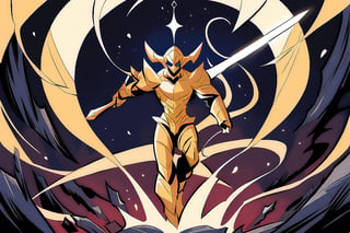 anime art style,
Golden Blight Demon: A blight demon with shimmering golden armor and tendrils of dark energy emanating from its twisted form. Fight Scenario: The Golden Blight Demon faces off against a legendary warrior wielding a holy sword, the clash of light and darkness echoing through a cursed battleground as the fate of the realm hangs in the balance.


,scary