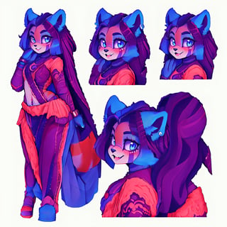 (CharacterSheet:1), sexy,red_panda,Indian,Saree, lavender_hair, blue_eyes, anthromorph, high_resolution, digital_art, cute_fang, golden_jewelry, messy_hair, curvy_figure, red loin_cloth, body scars, (multiple views, full body, upper body, reference sheet:1), back view, front view,(white background, simple background:1.2),(dynamic_pose:1.2),(masterpiece:1.2), (best quality, highest quality), (ultra detailed), (8k, 4k, intricate), (50mm), (highly detailed:1.2),(detailed face:1.2), detailed_eyes,(gradients),(ambient light:1.3),(cinematic composition:1.3),(HDR:1),Accent Lighting,extremely detailed,original, highres,(perfect_anatomy:1.2)