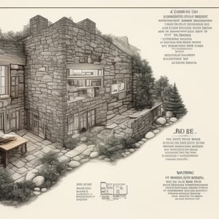 Floor plans for a 19th century Irish stone mountain home