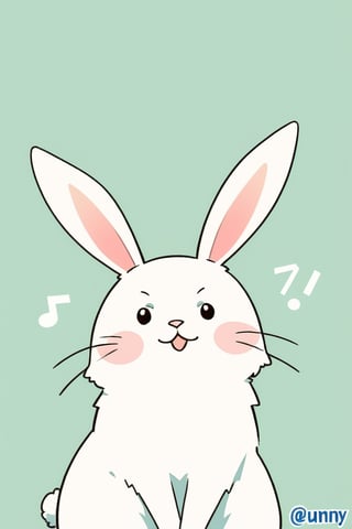 score_9, score_8_up, score_7_up, one cute bunny, one bunny, white bbunny, thick outlined, art style, cartoon style, clean gradient bckground, no collar,txznf