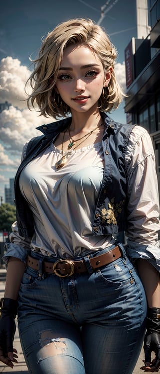 masterpiece, best quality, ultra-detailed, absurdres, Portrait of beautiful Android18DB, solo, earrings, jewelry, denim, smile, belt, vest, cloud, sky, day, pants, outdoors, gloves, necklace, jeans, rock,volumetric lighting, best quality, masterpiece, intricate details, tonemapping, sharp focus, hyper detailed, trending on Artstation, Toriyama Akira style
sketching , sketch