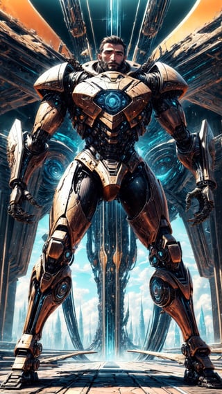 science fiction, (1male_man_adult:1.9), brunette short military hair curt, black eyes, cerulean and green colors mecha ultimate armor sci-fi bodysuits, long mechanicals wings, mechanicals arms, full body, epic futuristic_tech background:1.7, standing legs open, right arm raised pointing at viewer pose,neotech,

PNG image format, sharp lines and edges, solid blocks of colors, 300+ dpi dots per inch, 32k ultra high definition, photorealistic: 1.5, photography, masterpiece, realistic, realism, photorealism, high contrast, digital art trending on Artstation ultra high definition. realistic detailed, detailed, skin texture, hyper detailed, realistic skin texture, facial features, best quality, ultra high resolution, high resolution, detailed, raw photo, sharpness, rich lens colors, hyper realistic realistic texture, lighting dramatic, unrealistic motor tendencies, ultra sharp, intricate details, vibrant colors, perfect feet, sexy legs, perfect hands, sexy arms, highly detailed skin, textured skin, defined body features, detailed shadows,  aesthetic, perfectly symmetrical body,

LineAniRedmondV2-Lineart-LineAniAF:0.8, SDXLanime:0.8, perfecteyes-000007:1.3, EpicAnimeDreamscapeXL:0.8,Midjourney_Style_Special_Edition_0001:0.8, 3DMM_V1 1: 0.8,3d_toon_xl:0.8,JuggerCineXL2:0.6,detail_master_XL:0.9, detailmaster2.0:0.9,beautifulDetailedEyes_v10:1.3,Reality XL:0.8,DonMCyb3rN3cr0XL  