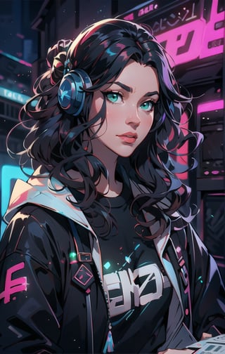 The best quality,superrealism,(ultra detailed face),(perfectly drawn body),dynamic pose,(natural pose),surreal and perfect digital illustration of a libra zodiac sign princess,majestic flowing black hair,beautiful celestial princess,opalescent translucent iridescent dress, beautiful green eyes,edgy hair bun with big bow,elegant,sophisticated,retrofuturism, romantic academia aesthetic, drawing, surrealism, magic realism, pop surrealism, ethereal, visual delirium,full beauty, full_body,full shot,painting on canvas, detailed, intricate, cute, white lilac orange blue fuchsia colors, bright vivid gradient colors, by Mindy Sommers, by Jantina Peperkamp, by Olga Esther , by Veronica Minozzi, by Olga Shvartsur, by Gilbert Williams, masterpiece, award winning,perfectly detailed.