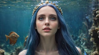 Best quality, masterpiece, super high resolution (fidelity: 1.2), 1 girl, long blue hair, blue eyes, delicate face, beautiful eyes, (mermaid: 1.3), tiara necklace, in water, background blur,


alta calidad:1.1), (detalles muy complejos:1.1), (mejor calidad:1.1) (8K, UHD:1.1 ),ultra 8k,((ultra detailed, masterpiece, absurdres)),((ultra detailed, masterpiece, absurdres)),bad art, low quality, bad anatomy, deformed, disfigured,