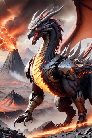 (("Fantasy" "Dragon" "Fire-breathing" "Artistic" "Dragon-inspired" "Volcanic landscape backdrop" "Digital illustration"))
Camera Shot: Panoramic
Camera Lens: Wide-angle
Create an artistic interpretation of a fire-breathing dragon in a fantasy setting with a volcanic landscape backdrop, inspired by the concept of dragons.

,fantasy00d,mecha,fire element,bailing_eastern dragon,cyborg style