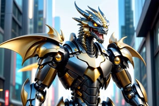 Angry AgileDung dragon mecha robo soldier character,black armor, anthropomorphic figure, wearing futuristic soldier armor and weapons, reflection mapping, realistic figure, hyperdetailed, cinematic lighting photography, 32k uhd with a golden staff, roaring

By: panchovilla,mecha