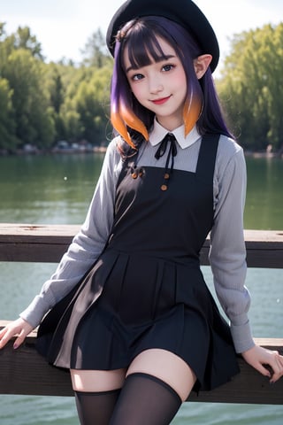  (((little girl’s body))), (((petite body))),
multi-colored hair, gradient hair,purple hair,orange hair,absolute realm,
inapainter, pinafore dress, beret, pantyhose, halo, tentacles,
,head to thigh shot, smile, blush, 
on the lake,day, simple background, 
looking at viewer, 
moody lighting, 
facing viewer,
better_hands,inapriestess,inapainter,