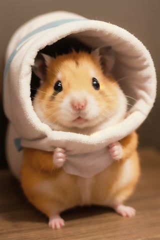 hamster wearing  shirt, no human,White Hamster,cutie,Detail,white wings,white 