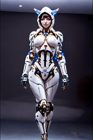 ((Full body)), ((front view)), masterpiece, best quality, 8k, photo of ((voluptuous:1.0)), ((naked:1.2)),  ((beautifully tight pussy)), ((latin girl with biomechanical implants:1.2)), ((HR Giger style:1.1)),((Robotic)), sexy body, ((standing:1.1)), ((hood)), ((detailed skin texture:1.3)), ((picture perfect detailed human face:1.3)), ((wide hips)),((thick thighs))((natural nipples:1.1)), ((standing with separated legs :1.4)), goddess, sexy, charming, alluring, seductive, enchanting, makeup, highly detailed, real life lighting, daylight,mecha_girl_figure