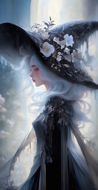 super fine illustration,masterpiece, best quality,{beautiful detailed eyes},1girl,finely detail,Depth of field, 4k wallpaper,bluesky,cumulus,wind,insanely detailed frills,extremely detailed lace,BLUE SKY,very long hair,Slightly open mouth,high ponytail,silver hair,small Breasts,cumulonimbus capillatus,slender waist,There are many scattered luminous petals,Hidden in the light yellow flowers,Depth of field,She bowed her head in frustration,Many flying drops of water,Upper body exposed,Many scattered leaves,branch ,angle ,contour deepening,cinematic angle ,{{{Classic decorative border}}}
