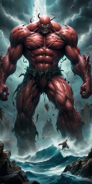 The Abyssal Titan Awoken from the depths of a dark ocean planet, a colossal titan emerges. Its body is a patchwork of grotesque features—eyes of different shapes and sizes, mouths that gnash with jagged teeth, and limbs ending in razor-sharp appendages. It moves with a slow, purposeful gait, leaving destruction in its wake.
