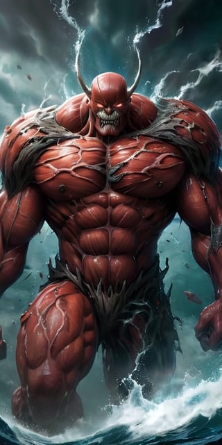 The Abyssal Titan Awoken from the depths of a dark ocean planet, a colossal titan emerges. Its body is a patchwork of grotesque features—eyes of different shapes and sizes, mouths that gnash with jagged teeth, and limbs ending in razor-sharp appendages. It moves with a slow, purposeful gait, leaving destruction in its wake.
