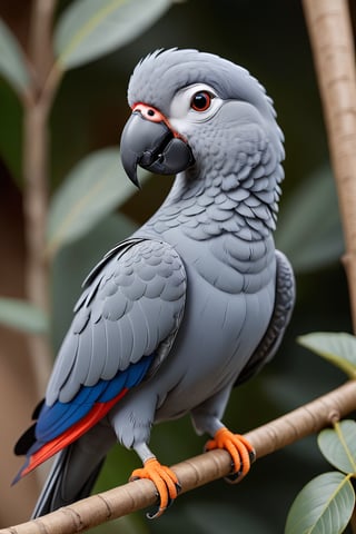 african gray perrot 