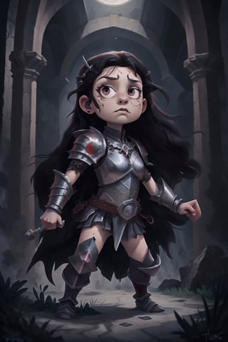 girl, hero, knight, armor, detailed, gothic, brave, camelot, dynamic pose, cinematic composition, rule of thirds, black hair, looking at the camera