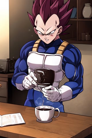 vegeta from dragon ball Z, Pour Over Coffee,